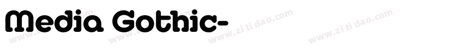 Media Gothic字体转换